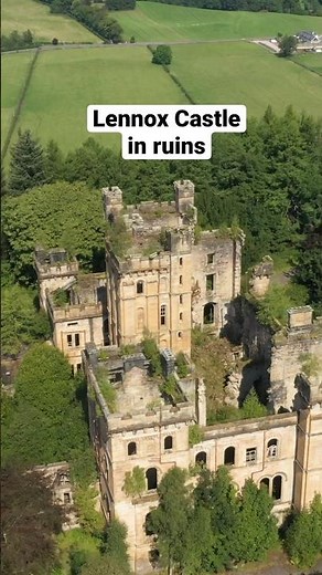 Ruins of a castle near Glasgow Scotland - Lennox Castle #travel #castles #ruins