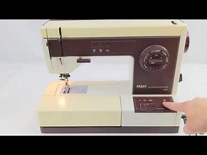 Demo and threading of PFAFF Synchrotronic 1229 Sewing Machine