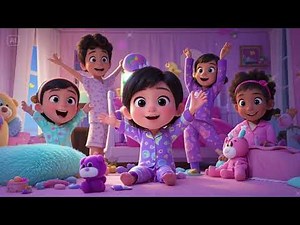 Pajama Party Song + Let’s Get Ready for Bed | Bedtime Rhymes for Kids