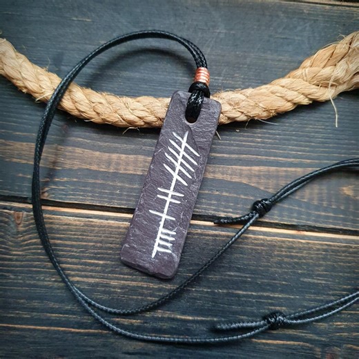 Ogham "freedom" Talisman – Handmade Celtic Pendant, Druid Necklace Amulet, Irish Jewellery - Etsy