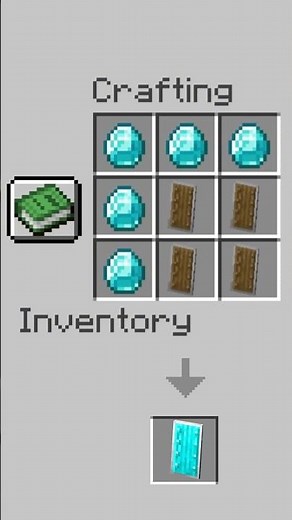Crafting the Diamond Shield in Minecraft! 🤯🛡️#minecraft #shorts