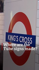 26K views · 160 reactions | The London Underground signs are made by a family-run business on the Isle of Wight. They're now making the new Crossrail signs. | BBC London | Facebook