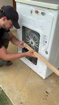 Look at the genius idea he had with this washing machine that was in the trash 😲