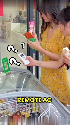 Mau Bayar Es Krim, Malah Scan Remote AC #shorts