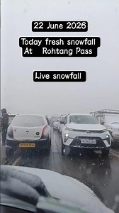today snowfall at rohtang pass snow fall in june #rohtangpassmanali #snow #snowfall #manali