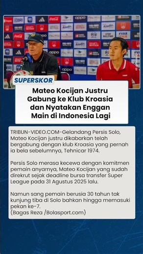 SUDAH KAPOK!! Mateo Kocijan Justru Gabung Klub Kroasia dan Enggan Main di Indonesia, Persis Ditipu?