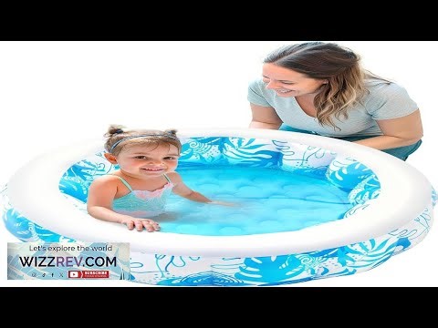 SLOOSH Inflatable Kiddie Pool for Kids 36"x8.5" Swimming Pool with Soft Pad Review