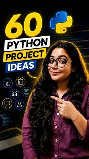 60 Python Project Ideas Every Beginner Should Know 🐍🔥#pythonprojects #codingprojects #codingnewbie