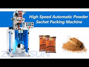 How To Use High Speed Powder Sachet Filling Sealing Machine(4 sides packing)?