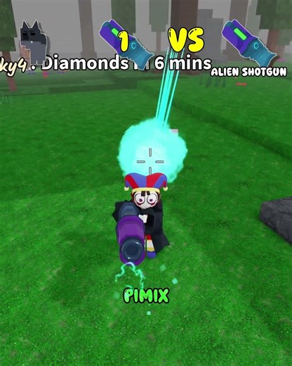 Laser Cannon VS Alien Shotgun 👾 #99nightsintheforest