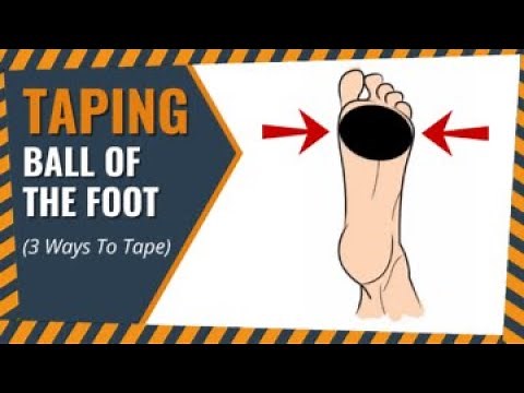 3 Ways To Tape The Ball Of Your Foot | Blister Prevention