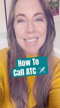 Calling ATC can be stressful, but it helps to know what to say! See my IG or TT for more info!