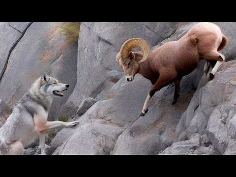 This Mountain Beast Is Wolf-Proof! Bighorn Sheep - The Mountain King Fighting At Death's Edge!