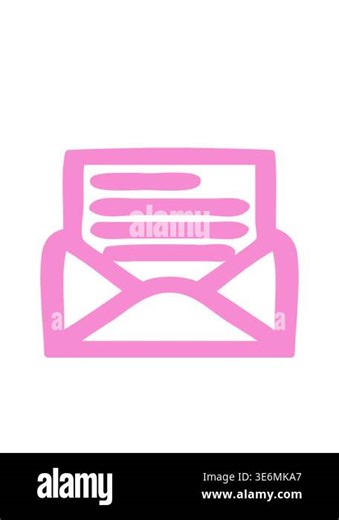 bobbing motion animation of envelope letter symbol icon Stock Video Footage - Alamy