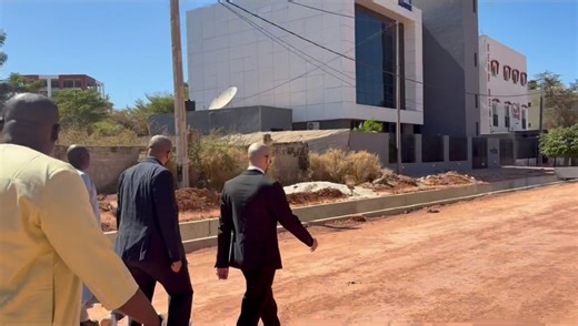 On the ground with the BADEA President as he tours #Gambia’s 🇬🇲 key development projects. From roads to schools and industry 🚧 Watch highlight video ⬇️ | Ministry Of Finance and Economic Affairs Gambia - MOFEA