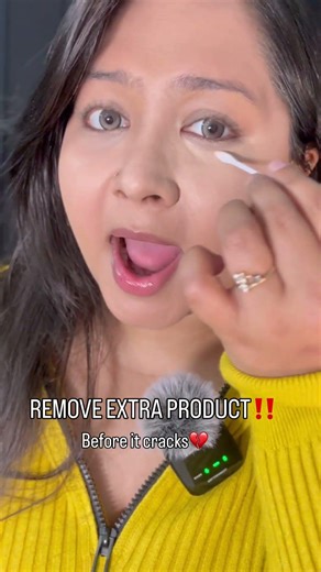 Under-eye creasing? STOP doing this ❌ #makeup #makeuptips #makeuptutorial