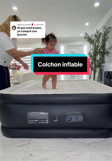 Replying to @Sandra🌹 Este colchon inflable con bomba integrada me ha salvado más de una vez 🙌🏼 Se infla en minutos, es doble altura para que no quede bajito como los tradicionales y soporta hasta 660 lbs. Además tiene base antideslizante para mayor estabilidad. Perfecto para visitas, viajes, camping o incluso como cama extra en casa 🤍 #GuestRoom #AirMattress #HomeHacks #TikTokShopCreatorPicks #inflatablemattress