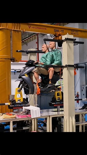 Ather Energy on Instagram: "Happy #AprilFoolsDay to dummies who ride without helmets :) P.S. Test dummies are built to take a beating, you are not. Please wear a helmet while riding a two-wheeler, ensure your pillion does too. #RideSafe #PSA #Ather #Testing #Helmet #AprilFools"