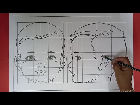HOW TO DRAW A CHILD'S HEAD