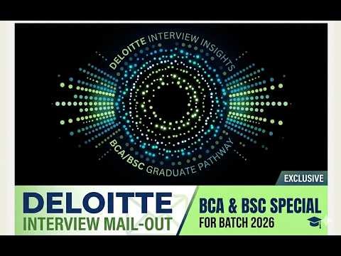 Deloitte Interview Mail Out! 📩 | Batch 2026 | Role Insights & Interview Process || Bca and Bsc