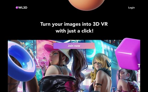 《owl3d》将任何2D图像转换为VR中的立体3D