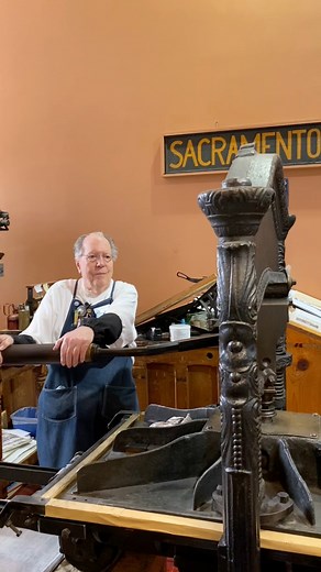 August 9th is Book Lovers Day! This day is dedicated to those who enjoy a good read. For today, Howard letterpress printed an image from a large halftone depicting book binding at the CA State Printing Office in 1914. The halftone process is a way photography was introduced in printing starting in the late 1880s. Looking for a good book on Sacramento history to read? Consult our Museum Store for books on a wide variety of topics In Sacramento and California history! #BookLoversDay #booklovers #b