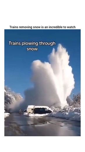 MindBlown Hub on Instagram: "This 35-second post of beautifully romantic snow removing scenesby @DudespostingWs (Dudes Posting Their W’s), posted on January 29, 2026.Main post content: "Trains removing snow is an incredible watch" It features a satisfying video (about 61 seconds long) showing a powerful snow-clearing train (often called a rotary snowplow or snow blower train) blasting through deep snow in what appears to be a Canadian winter setting. These specialized trains use a massive rotati