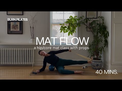 40 MINS. MAT FLOW | hip and core with props | home Pilates mat class