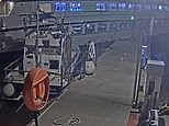 CCTV footage shows party boat crashing into pontoon on Thames | Daily Mail Online
