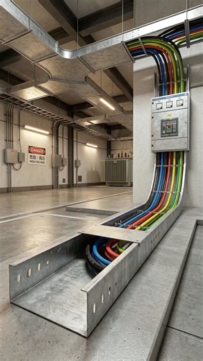 Installation of cable trunking#cabletray #portabletools