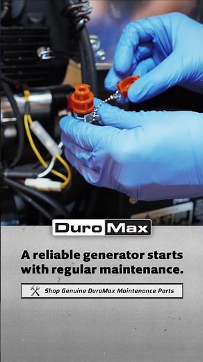 Simple maintenance steps can keep your DuroMax generator ready!