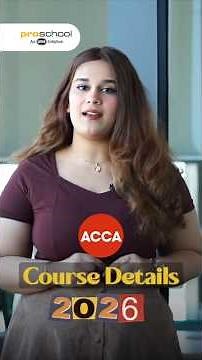 ACCA Course Details 2026 | Eligibility, Subjects, Levels & Fees Explained #ACCA #accacourse #shorts