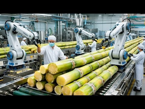 How They Harvest Sugarcane for Sugar: Inside a Cane Sugar Factory (Full Process)