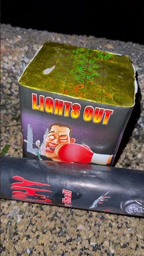 LIGHTS OUT💥🥊 (*small banger 🍰🎂) #fireworks #forthepyros