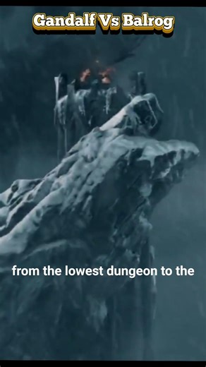 Gandalf defeat Balrog of morgoth #lordoftherings #hobbit #hobbit #lotrrop #lotr #viralvideo
