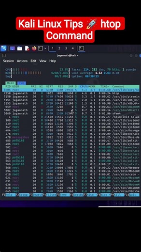 Running Out of RAM? Check This First ⚡ #kalilinux #systemmonitor
