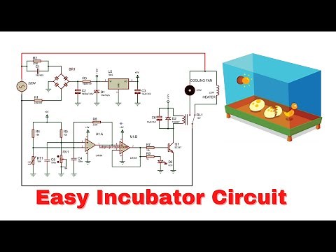 Analog Temperature Controller using LM358 Op Amp