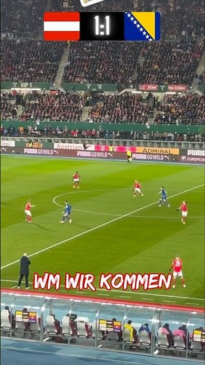 Austria is ecstatic! Historic World Cup qualifier against Bosnia – pure emotion! 🇦🇹🔥