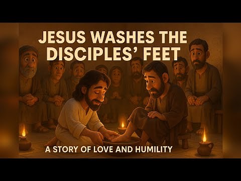 Jesus Washes the Disciples' Feet – A Story of Love and Humility for Kids | Bible school for kids