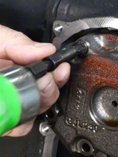 This is a rounded-out Triple Square Fastener and we used our GripEdge G-FORS Broken Bolt Extractor to remove it. Our extractor is a straight-cut, non-tapered design that allows you to tighten and loosen to break sezied fasteners free. It also has a removal sleeve you tighten down to push the fastener right off of it! #mechaniclife #mechanictools #handtool #mechanicslife #gripedge