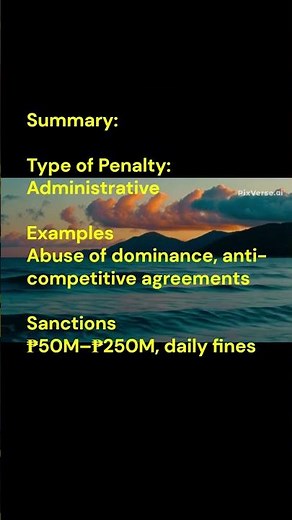 Philippine Competition Act (RA No. 10667) - violations, examples and penalties #competitionact