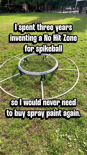 After three years of designing and testing I have made the best no hit zone for spikeball. No wasteful paint. No heavy mats. It’s super durable, light weight and portable. Get one at http://roundnetequipment.com #spikeball #roundnet #premierspike