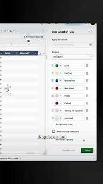 Google Sheets Task Tracker | Organize Your Work Like a Pro! #productivity #googlesheets