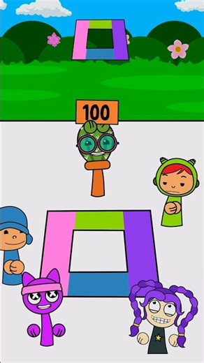 Color Match Puzzle Challenge🎯: Help Pocoyo and Friends win the Game - Sprunki OC #animation