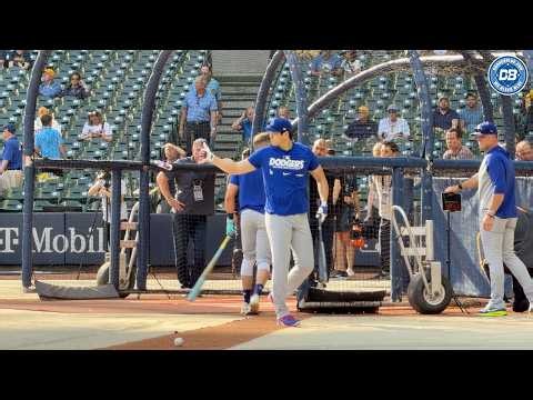 NLCS 2026: Shohei Ohtani takes batting practice before Game 2 & launches multiple home runs