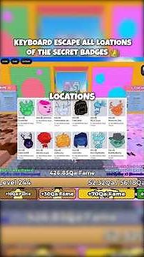 *TUTORIAL* How to get all the Secret Badges in Keyboard Escape 👍🏼