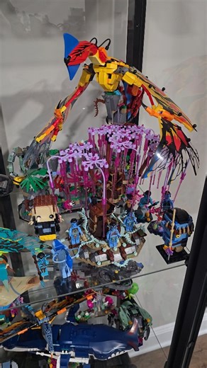 I own all of the Lego Avatar sets (James Cameron Avatar). Lego released 10 sets from 2022-2024. There were even Brickheadz! The sets were based on the original Avatar movie and the 2nd Avatar movie, Avatar The Way of Water. There were awesome sets from Pandora. There were tons of Avatar minifigures, and bright scenery. My favorite of the Lego Avatar theme is the Toruk Makto and The Tree of Souls set. This set is an eye catcher and a centerpiece of my Lego shelf. With the new Avatar Fire and Ash 