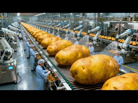 Inside a Modern Potato Chip Factory The Shocking Secrets Behind Your Favorite Crispy Snack!