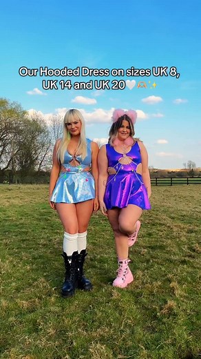 Which is your fave colour Hooded Super Mini Dress👀 Nothing makes me happier than creating styles that ACTUALLY look stunning on every size and shape🥹 Showing how our outfits look on different body shapes and different sizes is so important to us, as it allows you to get the best idea of how the fits will look on you🫶🏼 #raveoutfit #festivaloutfit #outfitinspo #festivalfashion #ravefashion | EDGY JAYD