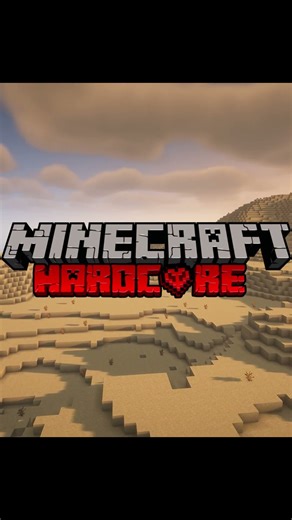 No Water. No Wood. Desert-Only Hardcore… RIP? 💀 #minecraftshorts #minecraft